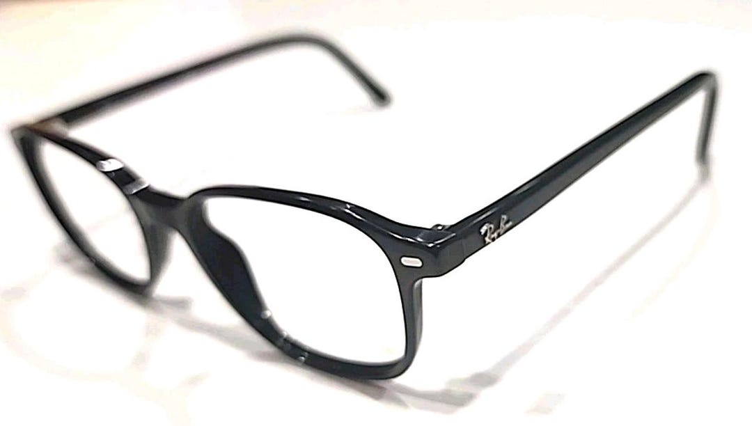 Ray Ban RB5393 2000 Leonard Black Square Eyeglasses Frame 49-17 145 VG ...