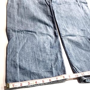 Levi's 505 Mens Jeans Actual 36x29 Blue Denim Straight Leg Regular Fit Boot Cut image 7