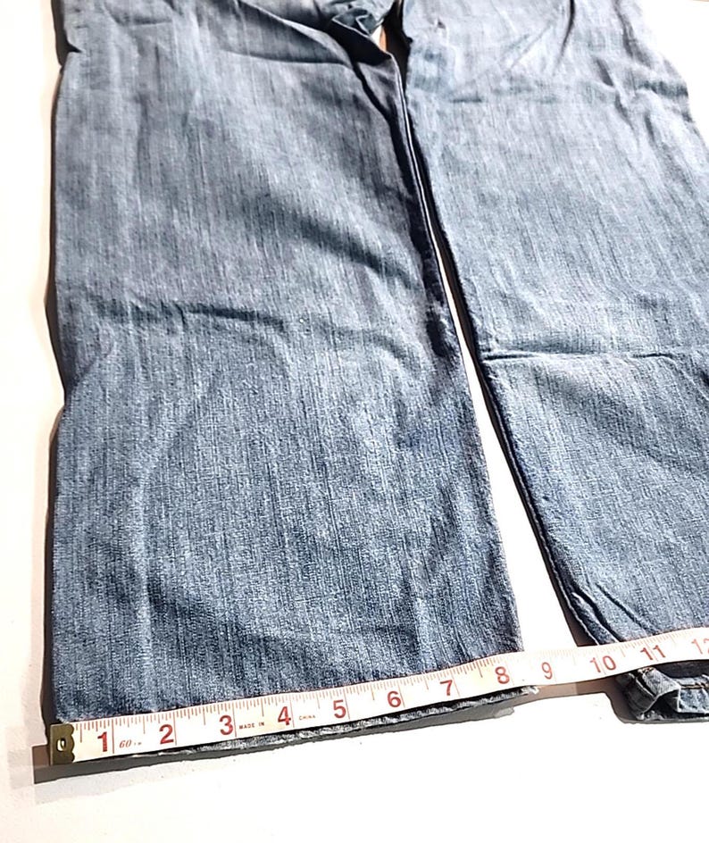 Levi's 505 Mens Jeans Actual 36x29 Blue Denim Straight Leg Regular Fit Boot Cut image 7