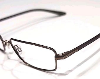 Nike Flexon Eyeglasses Frame 4256 036 Rectangular Gunmetal Green Men Women 21259 Nike Flexon Eyeglasses Frame 4256 036 Rectangular Gunmetal  main image 3
