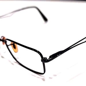 Ray Ban Brillengestell Schwarz Metal Rechteck Brillenfassung 53-17 140