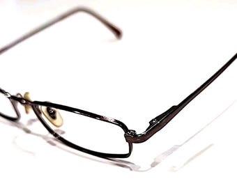Gafas de sol Ray Ban RB6096 2511 con montura rectangular de metal marrón, talla 49-17, 135