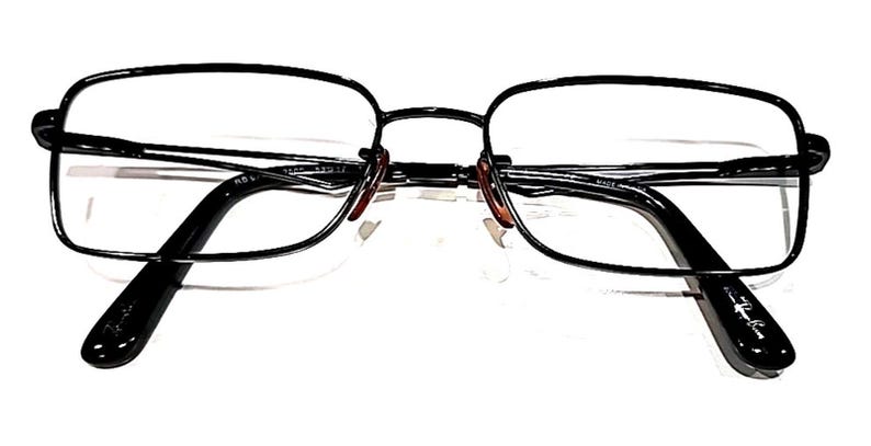 Gafas de sol Ray Ban RB6223 2509 con montura rectangular de metal negro, talla 53-17, 140 imagen 6