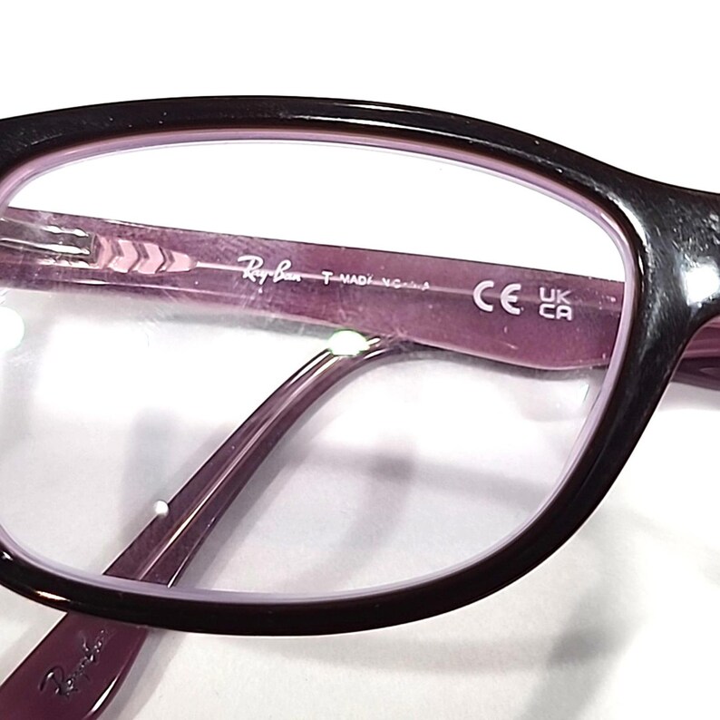 Ray Ban RB5228 2126 Brown Purple Square Eyeglasses 53-17 140 image 8