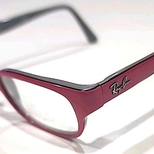 Ray Ban Jr RB1527 3575 Youth Sm Kids Glossy Red Rectangle Eyeglasses 45-15 125