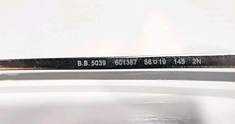 Brooks Brothers BB5039 No Lenses Gray Oval Sunglasses - Frame Only 56-17 145 image 4