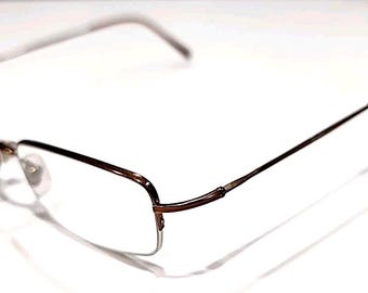 Occhiali da vista Ray Ban RB8511 1005 rettangolari in metallo marrone, montatura 50-19