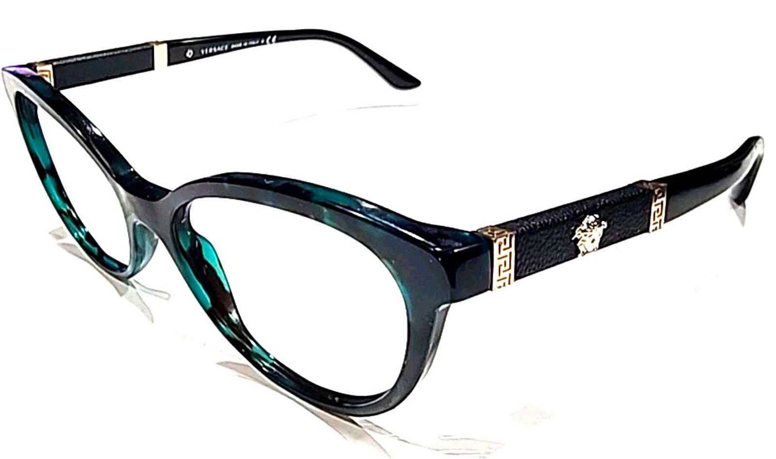 Versace Mod. 3219-Q GB1 5076 Eyeglasses Frame Only 54-17-140 Black Made in Italy Versace 3219Q GB1 Glasses – GlassesNow main image 4