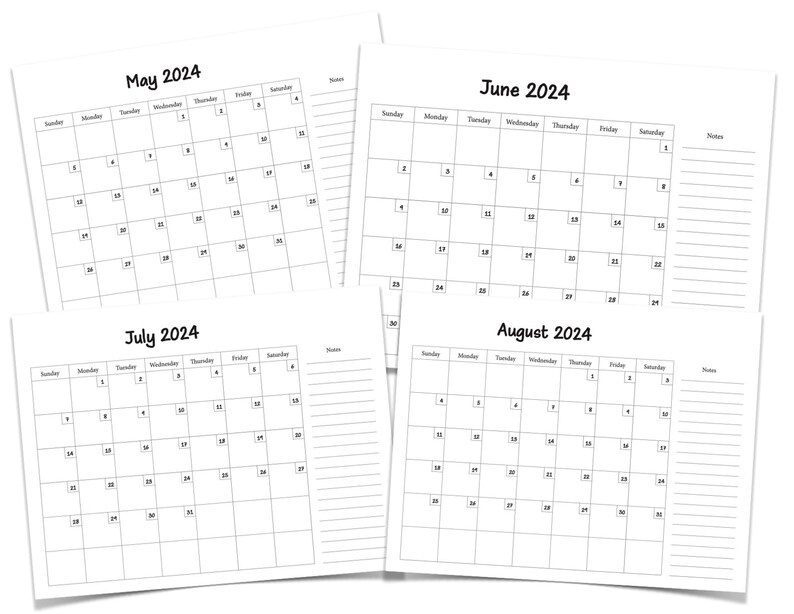 2024 12 month Printable Calendar - Il 794xN.5631463426 Mq7f 