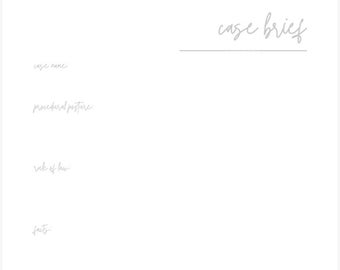 Case Brief Template