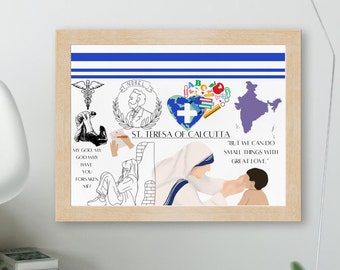 Digital Print of St. Teresa of Calcutta