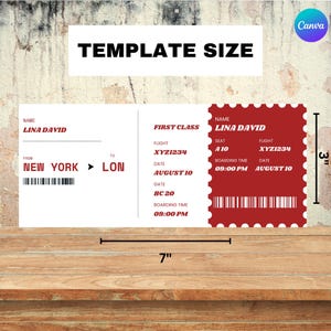 Printable Boarding Pass Gift Template, Boarding Pass Surprise Trip ...
