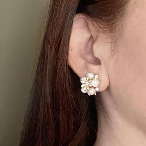 Pearl Clip On Earrings: Dainty Non-Pierced Jewelry