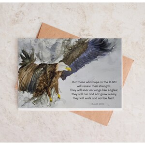 1x Soar on Eagle's Wings christelijke bijbeltekst verskaart - Jesaja 40:31