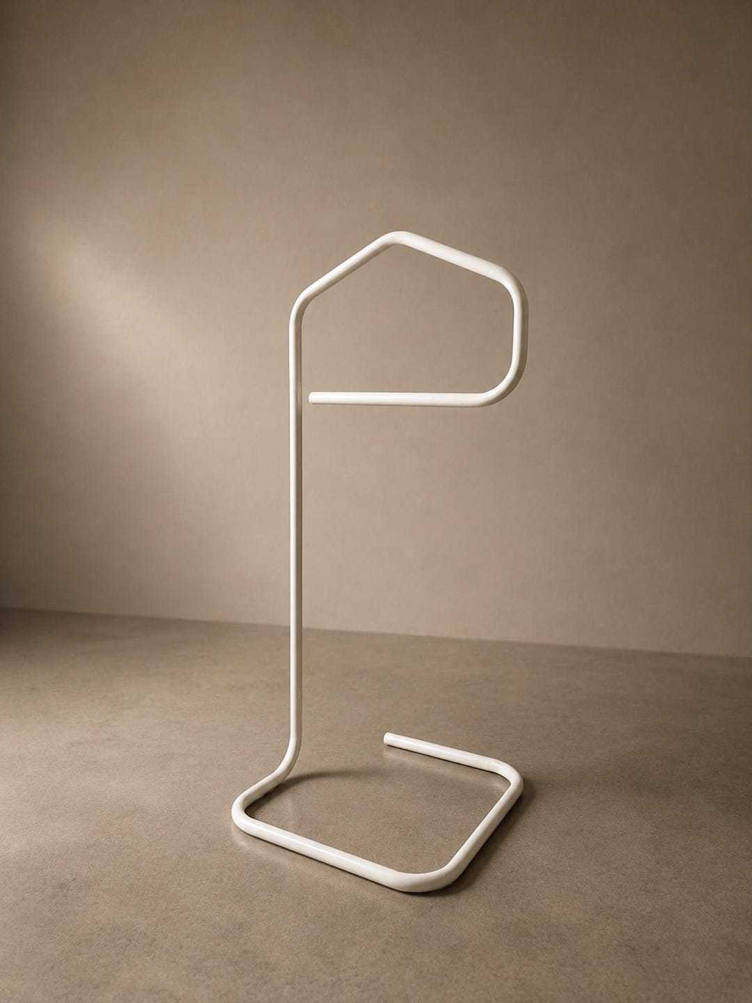 1980s White Metal Valet Stand by IKEA, Niels Gammelgaard Järpen