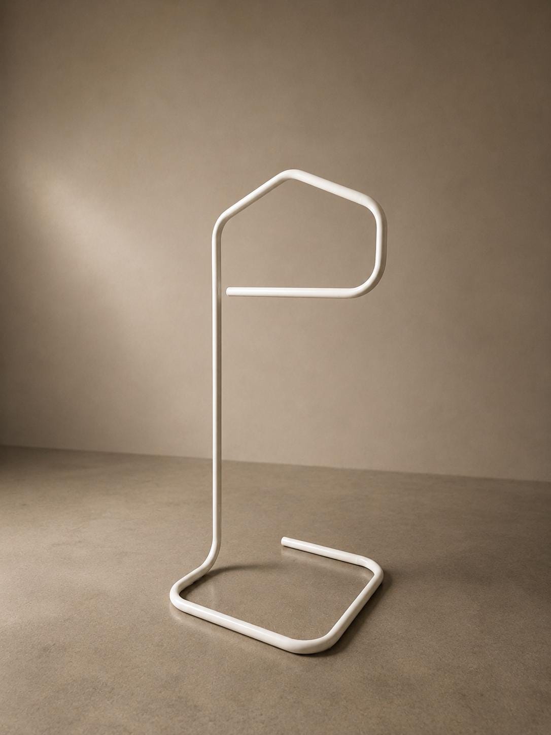 1980s White Metal Valet Stand by IKEA, Niels Gammelgaard Järpen