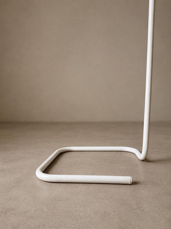 1980s White Metal Valet Stand by IKEA, Niels Gammelgaard Järpen
