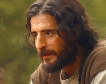 The Chosen Jesus Digital Painting Digital Download Jonathan Roumie Christian Art Jesus Painting