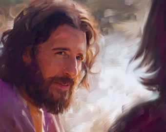 The Chosen Jesus Digital Painting Digital Download Jonathan Roumie Christian Art Jesus Painting