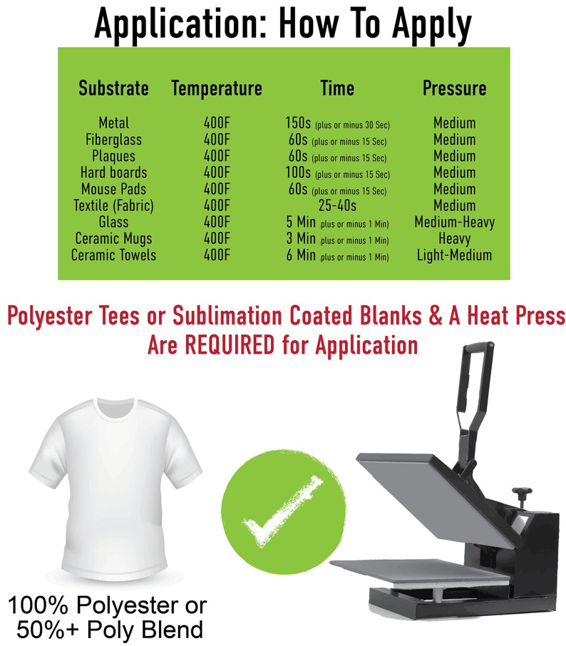 Ready to Press Sublimation Transfers Customizable Heat Press Transfers