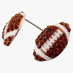 Rhinestone Football Studs