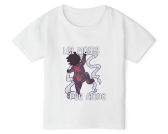 T-shirt en coton épais pour tout-petits Let Moms Pee Alone v2