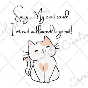 Sorry My cat said SVG