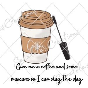 Coffee and Mascara SVG