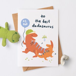 Cartões para imprimir para o dia dos pais para crianças, cartão de presente engraçado para o pai com dinossauro, primeiro cartão digital para o dia dos pais, cartão de felicitações faça você mesmo para crianças
