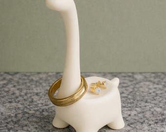 Soporte para anillos de dinosaurio impreso en 3D, organizador de joyas minimalista, soporte para filamento PLA