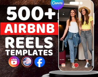 Airbnb Video Reels and Story: Canva Templates, Digital Downloads