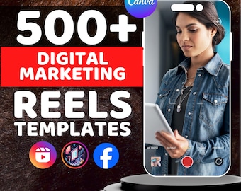 Digital Marketing Reels | 500+ Templates, Instagram Bio (Digital)