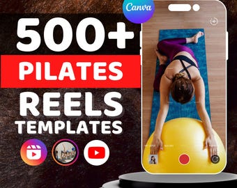 Pilates Reels & Story: Canva Templates Editable