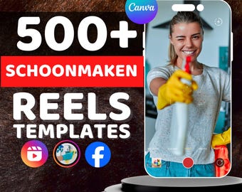 Cleaning Reels | Dutch Version | TikTok, Instagram & Facebook | Canva Templates | Digital Download