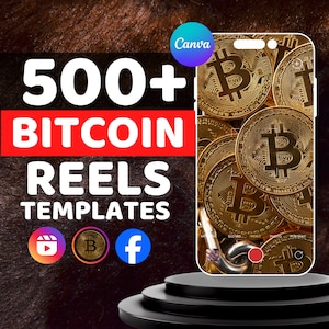 Crypto Reels Bundle: 500 Bitcoin & Forex Trading Templates (Digital Download)