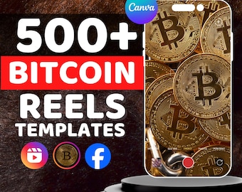 Crypto Reels Bundle: 500 Bitcoin & Forex Trading Templates (Digital Download)