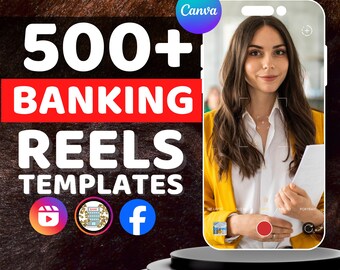 Banking Reels: 500 Templates + 50 Bio Templates (Digital Download)