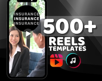Insurance Reels Templates: 500+ Marketing Videos (Digital Download)