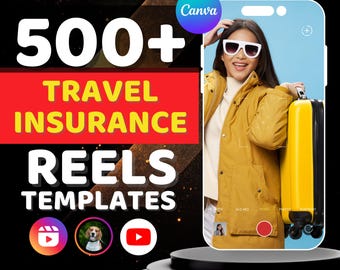 Travel Insurance Reels | 500+ Templates, Instagram Bio (Digital)