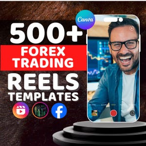 Más de 500 plantillas de carretes para trading de Forex: Marketing en redes sociales (Descarga digital)