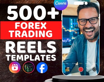 500+ Forex Trading Reels Templates: Social Media Marketing (Digital Download)