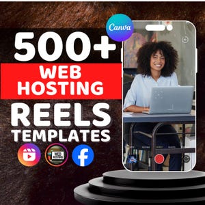 Web Hosting Reels Templates: Marketing Bundle for Social Media (Digital Download)