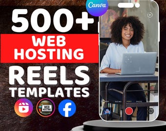 Web Hosting Reels Templates: Marketing Bundle for Social Media (Digital Download)
