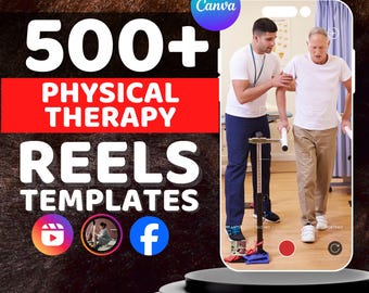 Physical Therapy Reels Templates: Social Media Marketing Bundle (Digital Download)