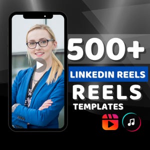 500 LinkedIn Reels Templates: Editable Canva Videos (Digital Download