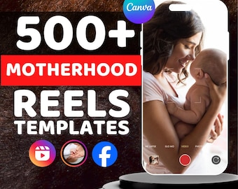 500+ Motherhood Reels Templates: Instagram & TikTok (Digital Download)