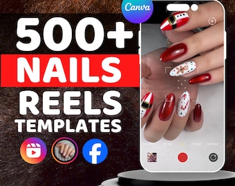 Nails Reels | 500+ Templates, Instagram Bio (Digital)