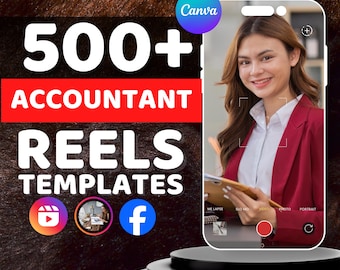 Accounting Reels Templates: Social Media Marketing Bundle (Digital Download)