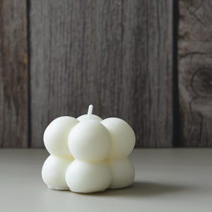 Mini Cube Candle | Wedding Favor Ideas | Aesthetic Room Candles | Grape Bubble Candle | Birthday Gift Candles