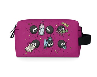 Little Helpers Diabetes Supply Bag | Cute Soot Sprite Insulin Supply Pouch | T1D Gift | Diabetic Supplies/Toiletry Bag